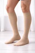 CALÇA DE DESCANSO COMPRESSÃO GRADUAL BEIJE 36/41 6 PARES